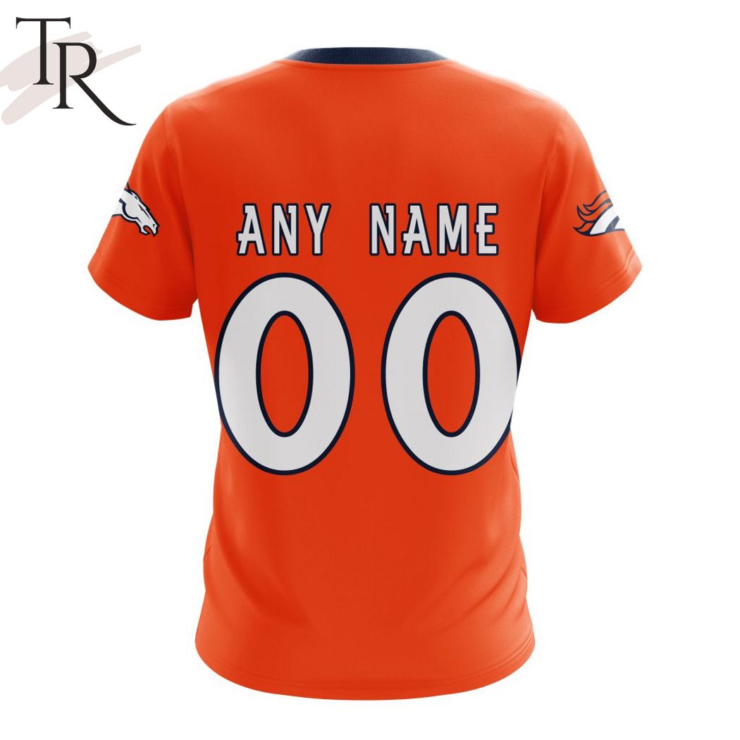 NFL Denver Broncos 2024 Personalized Name And Number Hoodie