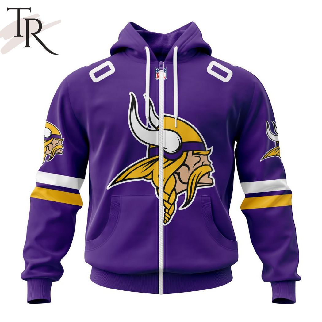 NFL Minnesota Vikings 2024 Personalized Name And Number Hoodie