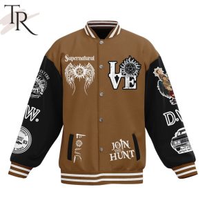 Join The Hunt Saving People Hunting Things The Family Supernatural Business Baseball Jacket