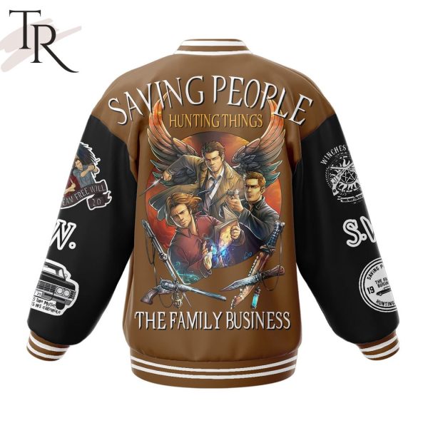 Join The Hunt Saving People Hunting Things The Family Supernatural Business Baseball Jacket