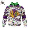 NHL Colorado Avalanche Special Mardi Gras Design Hoodie