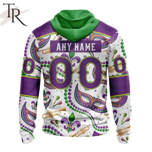 NHL Pittsburgh Penguins Special Mardi Gras Design Hoodie