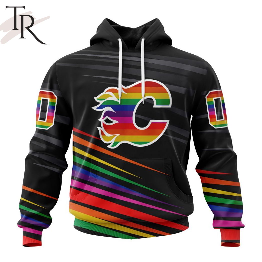 NHL Calgary Flames Special Pride Design Hockey Is For Everyone Hoodie