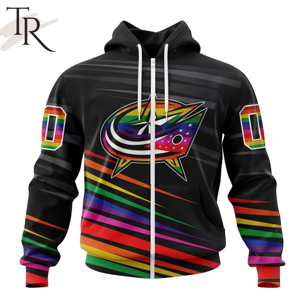 NHL Columbus Blue Jackets Special Pride Design Hockey Is For Everyone Hoodie
