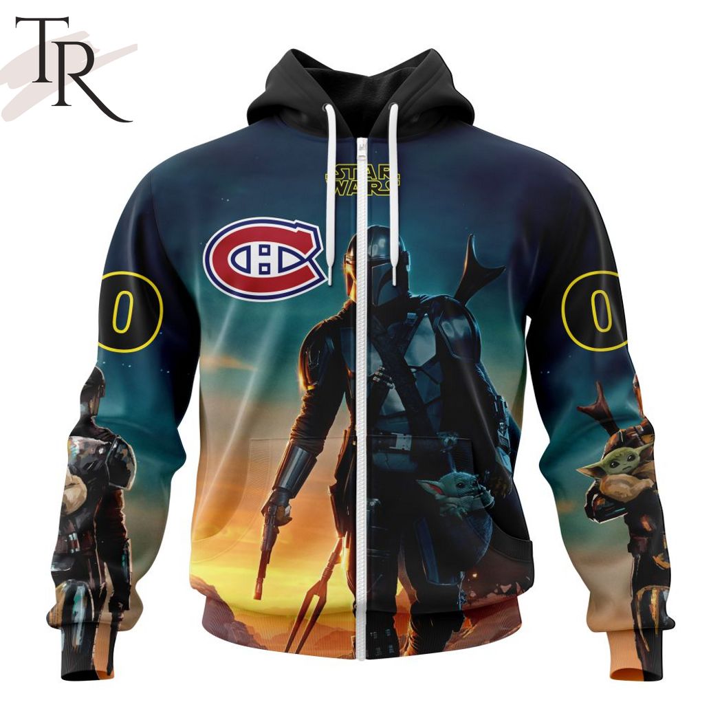 NHL Montreal Canadiens Special Star Wars The Mandalorian Design Hoodie