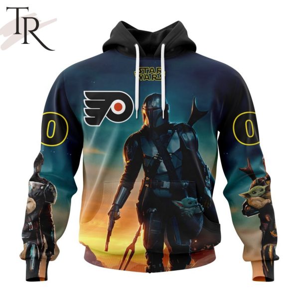 NHL Philadelphia Flyers Special Star Wars The Mandalorian Design Hoodie