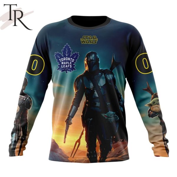 NHL Toronto Maple Leafs Special Star Wars The Mandalorian Design Hoodie