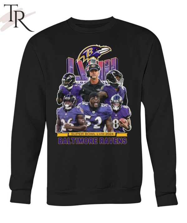 Super Bowl LVIII 2024 Baltimore Ravens T-Shirt