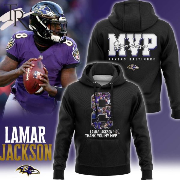 Lamar Jackson Thank You My MVP Baltimore Ravens Hoodie
