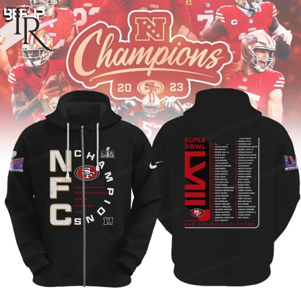 NFC Champions San Francisco 49ers Are All In Super Bowl LVIII Hoodie – Black