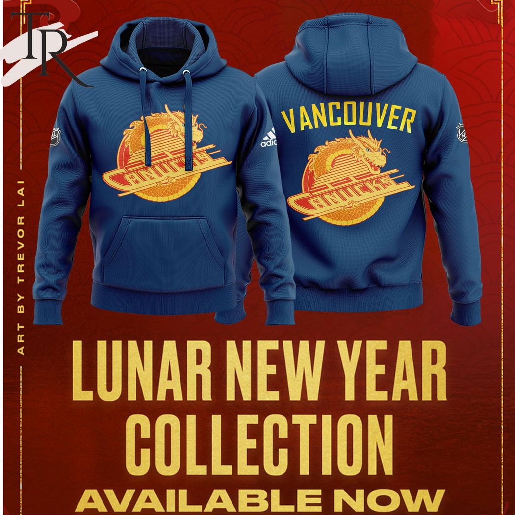 NHL Vancouver Canucks Lunar New Year Hoodie, Longpants, Cap - Blue