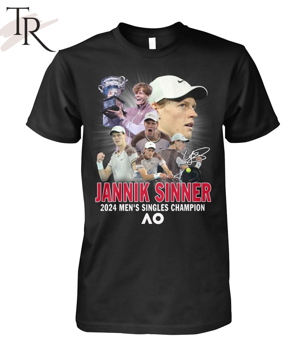 Jannik Sinner 2024 Men's Singles Champion At AO T-Shirt