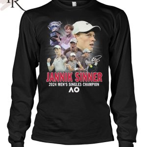 Jannik Sinner 2024 Men’s Singles Champion At AO T-Shirt