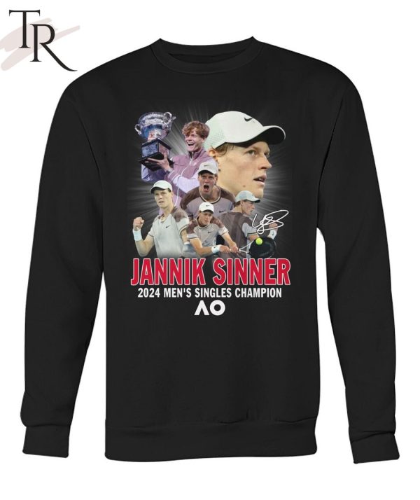 Jannik Sinner 2024 Men’s Singles Champion At AO T-Shirt