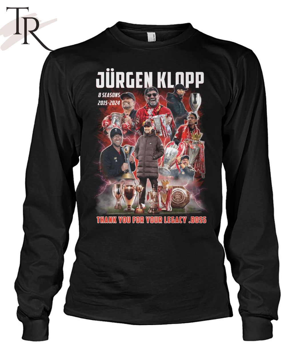 Jurgen Klopp 8 Seasons 2015 - 2024 Thank You For Your Legacy .Boss T-Shirt