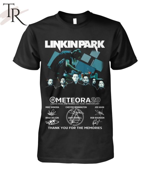 Linkin Park Meteora 20 Year Anniversary Thank You For The Memories T-Shirt