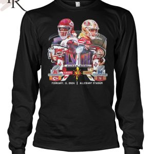 Super Bowl LVIII Kansas City Chiefs Vs San Francisco 49ers February 11, 2024 Allegiant Stadium T-Shirt