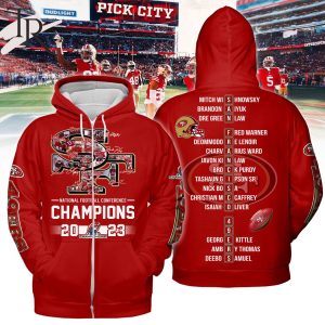 NFL San Francisco 49ers NFC Champions 2023 Hoodie – Red