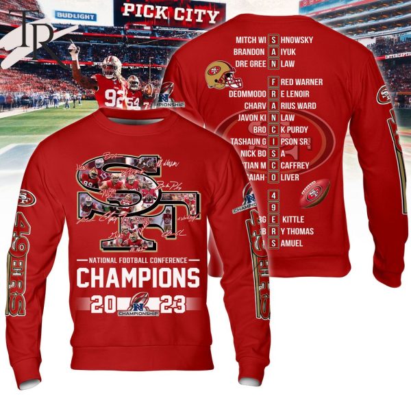 NFL San Francisco 49ers NFC Champions 2023 Hoodie – Red