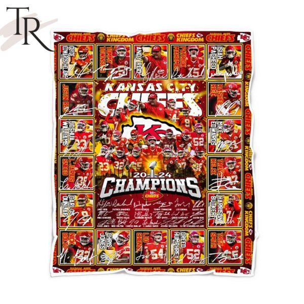 NFL Kansas City Chiefs 2024 Champions Fleece Blanket
