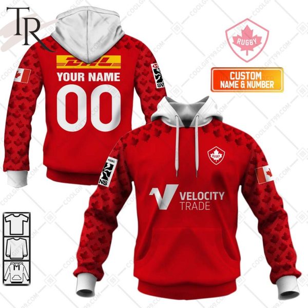 Rugby 7S 2024 Canada Jersey Style Hoodie