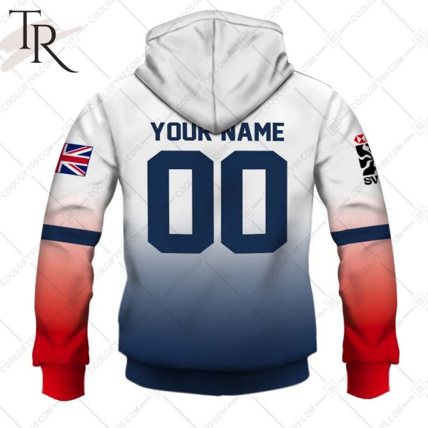 Rugby 7S 2024 England Jersey Style Hoodie