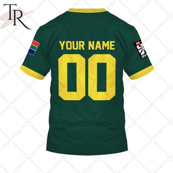 Rugby 7S 2024 South African Springboks Jersey Style Hoodie