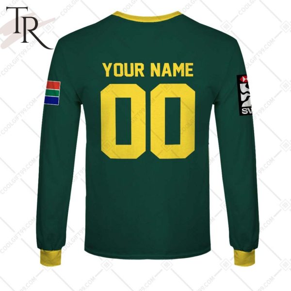 Rugby 7S 2024 South African Springboks Jersey Style Hoodie