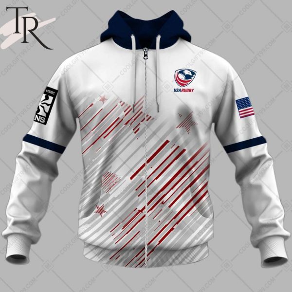 Rugby 7S 2024 United States Jersey Style Hoodie