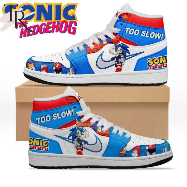 Sonic The Hedgehog Too Slow Air Jordan 1, Hightop