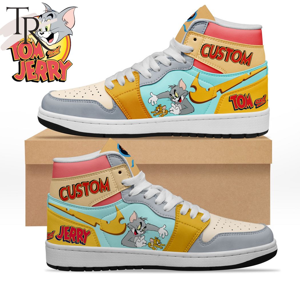 Custom Tom And Jerry Air Jordan 1, Hightop