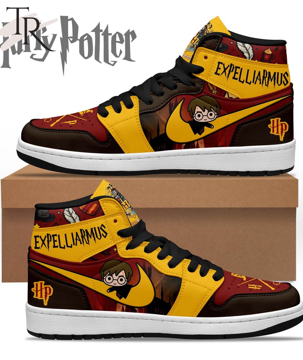 Harry Potter Expelliarmus Air Jordan 1, Hightop