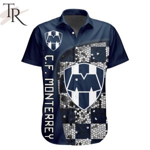 LIGA MX C.F. Monterrey Special Design Concept Hawaiian Shirt