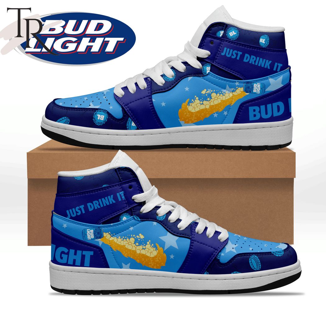 Bud Light Just Drink It Air Jordan 1, Hightop