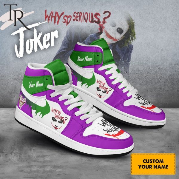 Custom Name Joker Why So Serious Air Jordan 1, Hightop
