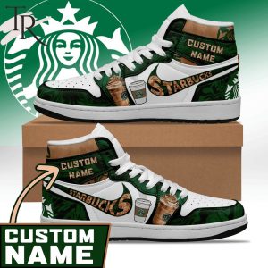 Custom Name Starbucks Air Jordan 1, Hightop