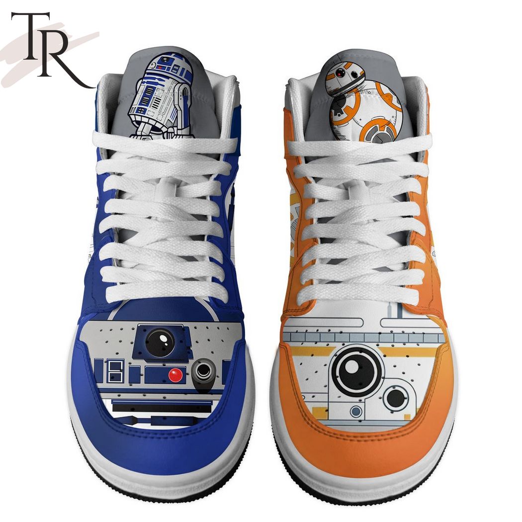 PREMIUM Star Wars BB-8 and R2-D2 Air Jordan 1, Hightop
