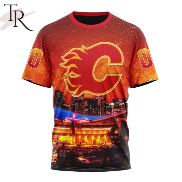 NHL Calgary Flames Special Design With Scotiabank Saddledome Hoodie