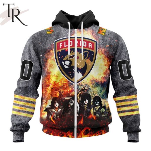 NHL Florida Panthers Special Mix KISS Band Design Hoodie