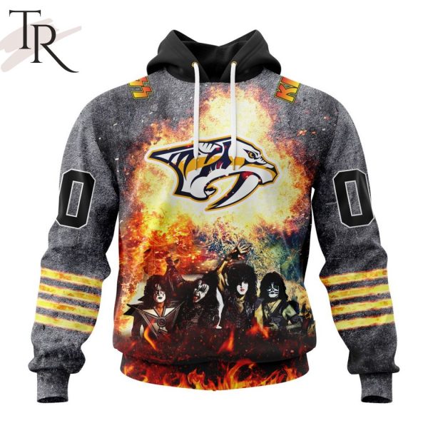 NHL Nashville Predators Special Mix KISS Band Design Hoodie