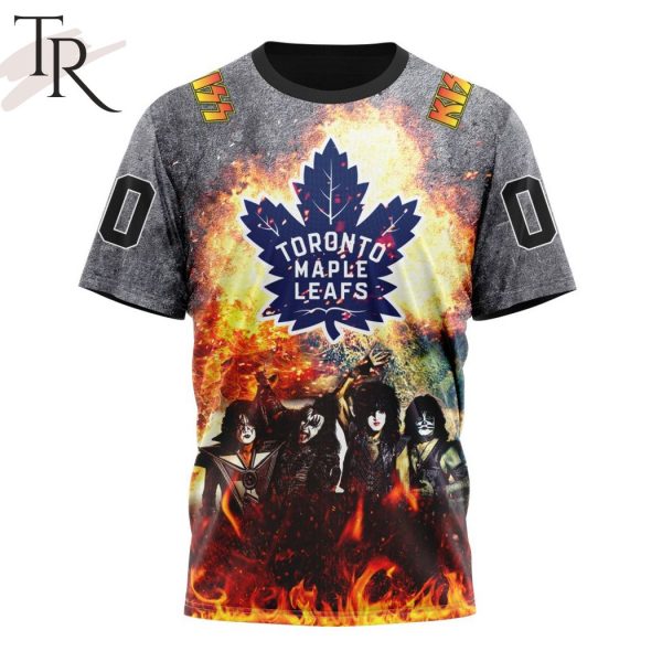 NHL Toronto Maple Leafs Special Mix KISS Band Design Hoodie
