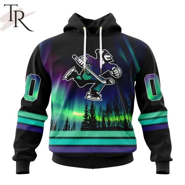 AHL Abbotsford Canucks Special Design With Northern Lights Hoodie