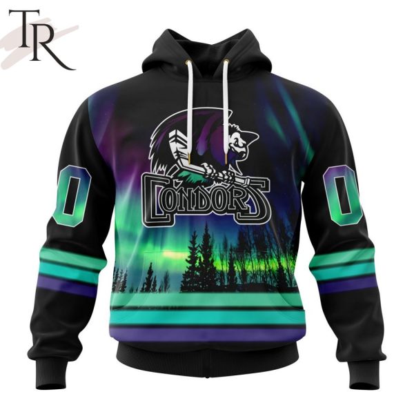 AHL Bakersfield Condors Special Design With Northern Lights Hoodie