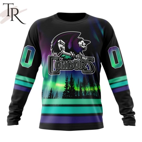 AHL Bakersfield Condors Special Design With Northern Lights Hoodie