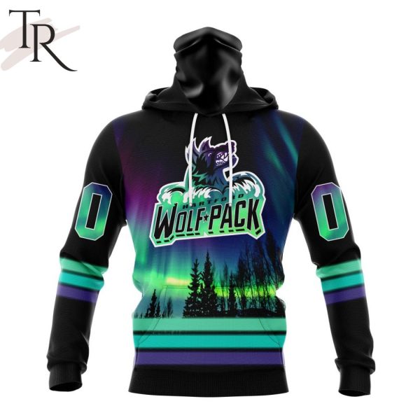 AHL Hartford Wolf Pack Special Design With Northern Lights Hoodie