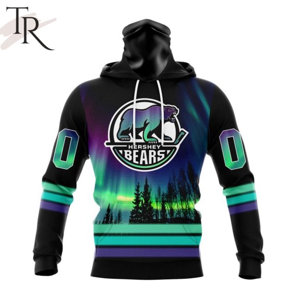 AHL Hershey Bears Special Design With Northern Lights Hoodie