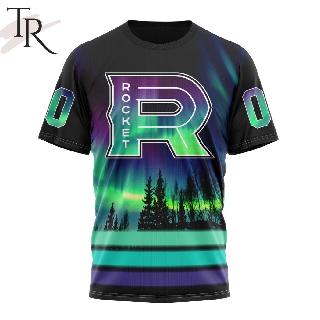 AHL Laval Rocket Special Design With Northern Lights Hoodie