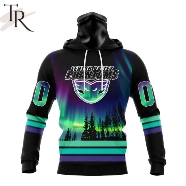 AHL Lehigh Valley Phantoms Special Design With Northern Lights Hoodie