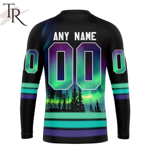 AHL Ontario Reign Special Design With Northern Lights Hoodie