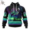 AHL Springfield Thunderbirds Special Design With Northern Lights Hoodie